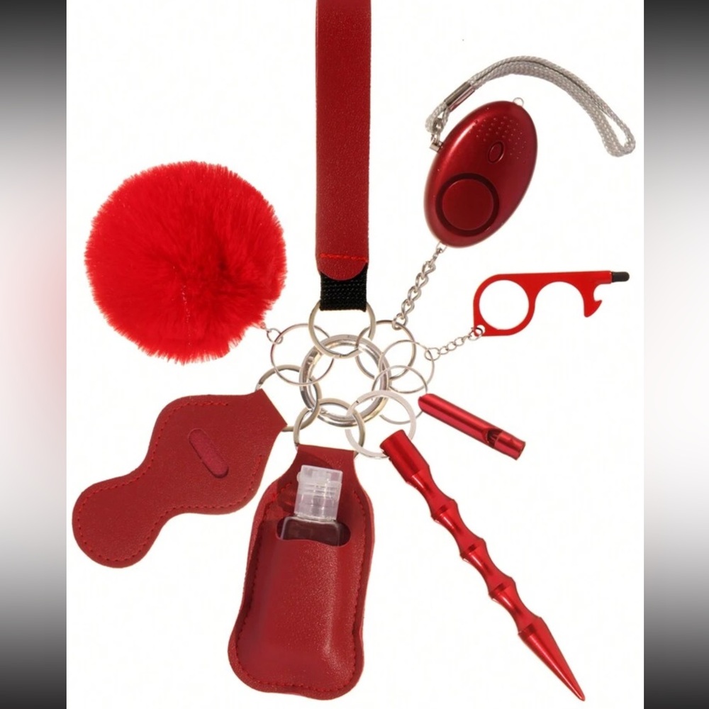 Red Safety Keychain - Picture 1 of 3